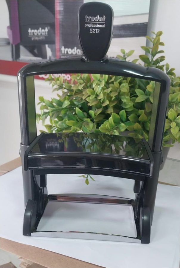 Carimbo profissional Trodat Professional 5212, estrutura de metal